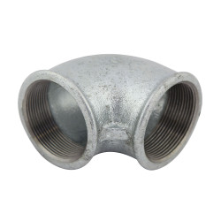 Cot fonta zincata, FI - FI, 1 1/2", 90 grade