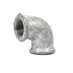 Cot fonta zincata, FI - FI, 3/8", 90 grade