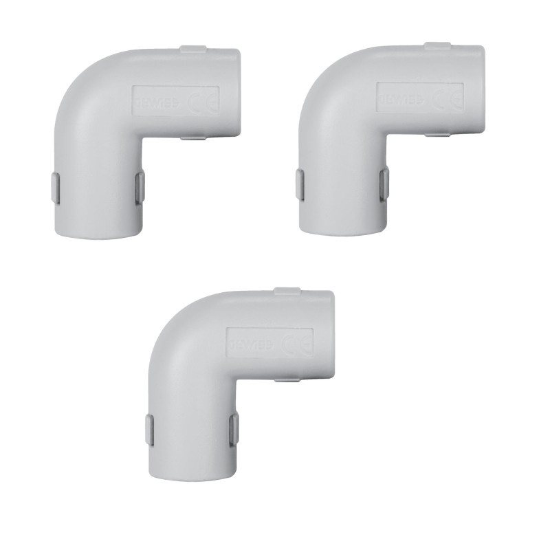 Cot pentru tub rigid, D 20 mm, Gewiss DX40320DY - set 3 bucati