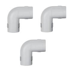 Cot pentru tub rigid, D 25 mm, Gewiss DX40325DY - set 3 bucati