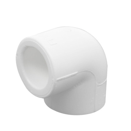 Cot PPR, 20 x 20 mm, alb, 90 grade
