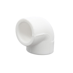Cot PPR, 32 x 32 mm, alb, 90 grade