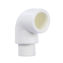 Cot PPR, redus, 25 x 25 mm, alb, 90 grade