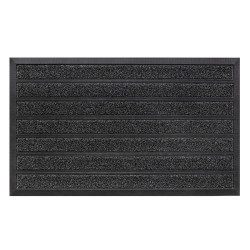 Covor intrare exterior Bellini, 45 x 75 cm, poliester, antracit, dreptunghiular