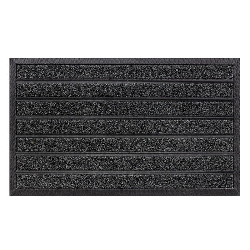 Covor intrare exterior Bellini, 45 x 75 cm, poliester, antracit, dreptunghiular