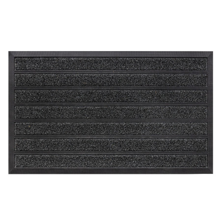 Covor intrare exterior Bellini, 45 x 75 cm, poliester, antracit, dreptunghiular