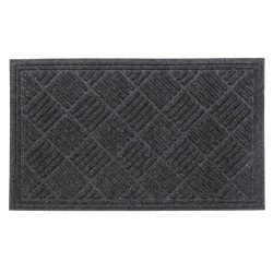 Covor intrare exterior Contours Multy Home, 45 x 75 cm, poliester, gri, dreptunghiular