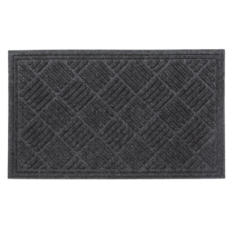 Covor intrare exterior Contours Multy Home, 45 x 75 cm, poliester, gri, dreptunghiular