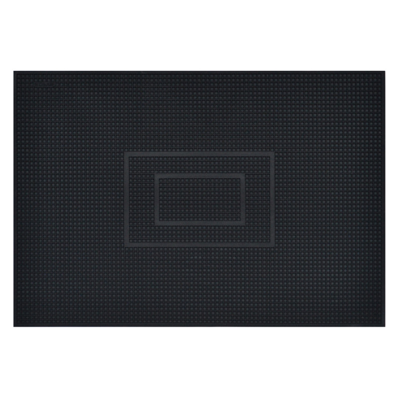 Covor intrare exterior Fagure, 45 x 75 cm, cauciuc, negru, dreptunghiular Covor intrare exterior Fagure, 45 x 75 cm, cauciuc, negru, dreptunghiular