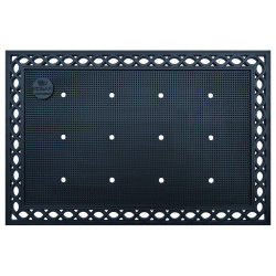 Covor intrare exterior Premium House, 60 x 90 cm, cauciuc, negru, dreptunghiular