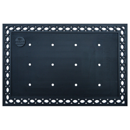 Covor intrare exterior Premium House, 60 x 90 cm, cauciuc, negru, dreptunghiular