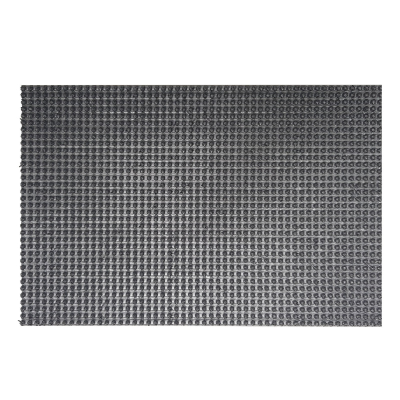 Covor intrare exterior Queens 402, 39 x 60 cm, polietilena, gri, dreptunghiular