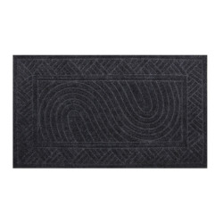 Covor intrare exterior RT Embossed RT330, 40 x 70 cm, cauciuc, gri, dreptunghiular