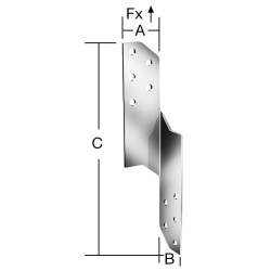 Ancora de pana caprior, 33 x 33 x 250 mm, 103951
