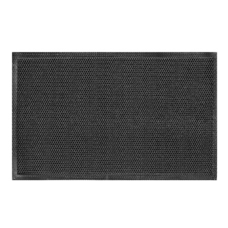 Covor intrare interior / exterior Hamat Blitz 3 D 314, 43 x 76 cm, poliester, negru, dreptunghiular