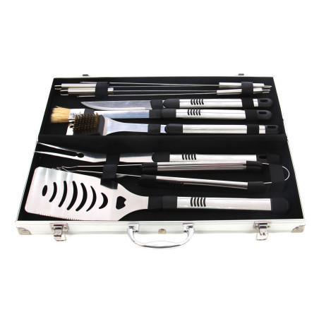 Accesorii pentru gratar Grunman Premium KY109, otel inoxidabil, 38 cm, set 10 buc