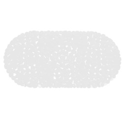 Covoras baie cu ventuze BPO-0615C, alb, 35 x 70 cm