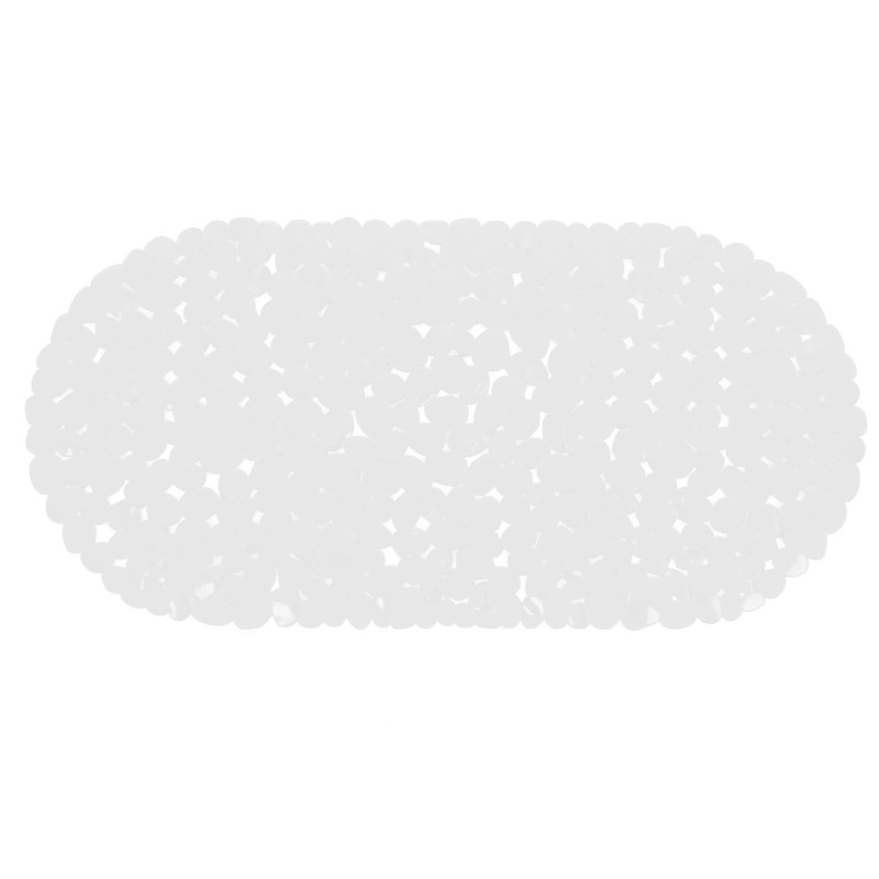 Covoras baie cu ventuze BPO-0615C, alb, 35 x 70 cm