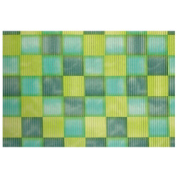 Covoras baie Friedola New Cube 79844.5, model patrate, verde, 65 cm