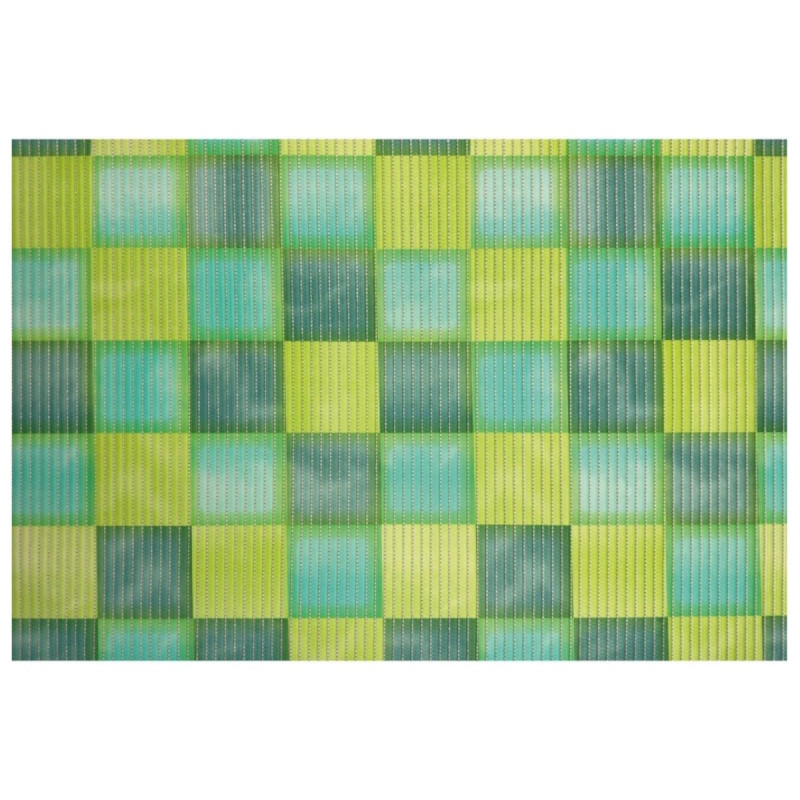 Covoras baie Friedola New Cube 79844.5, model patrate, verde, 65 cm