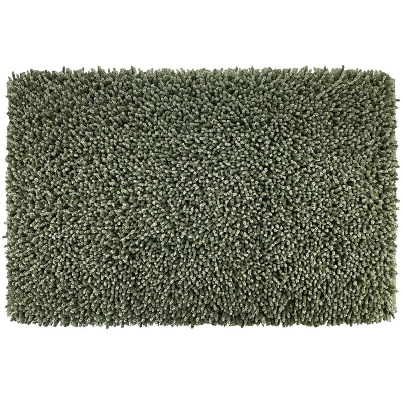 Covoras baie Saniplast Chantal, antiderapant, verde masliniu, 55 x 90 cm