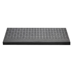 Covoras scara Hamat Blocks, 25 x 75 cm, cauciuc, antiderapant, gri antracit
