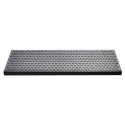 Covoras scara Hamat Dots, 25 x 75 cm, cauciuc, antiderapant,  gri antracit