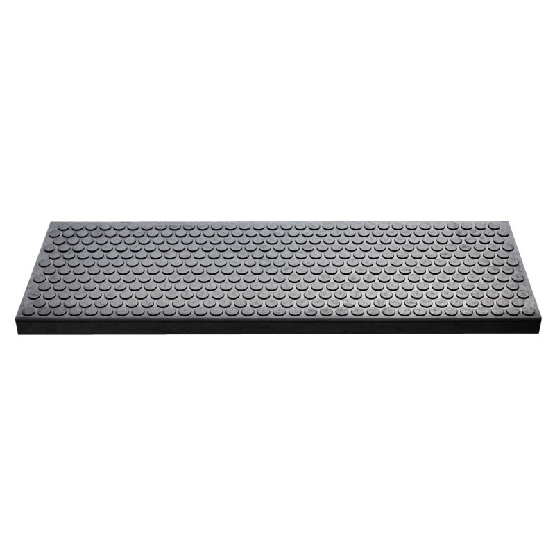 Covoras scara Hamat Dots, 25 x 75 cm, cauciuc, antiderapant,  gri antracit