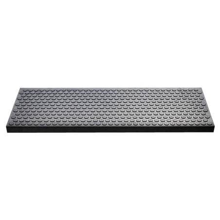 Covoras scara Hamat Dots, 25 x 75 cm, cauciuc, antiderapant,  gri antracit