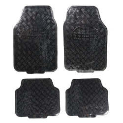 Covorase auto VGT Tuning, universale, PVC, 70 x 45 / 42 x 45 cm, gri, set 4 bucati