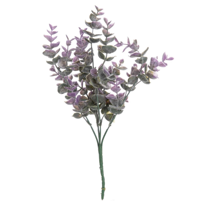 Crenguta artificiala Eucalipt GF15434, plastic, mov, 30 cm