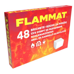 Cuburi pentru aprins focul Flammat, kerosen, 48 buc
