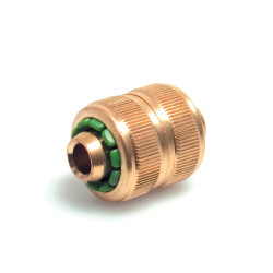 Cupla imbinare 2 furtunuri 500107, alama, 3/4 inch