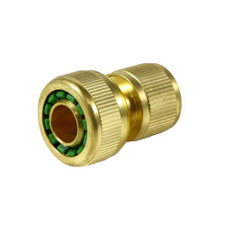 Cupla rapida pentru furtun, alama, cu stop, 3/4 inch