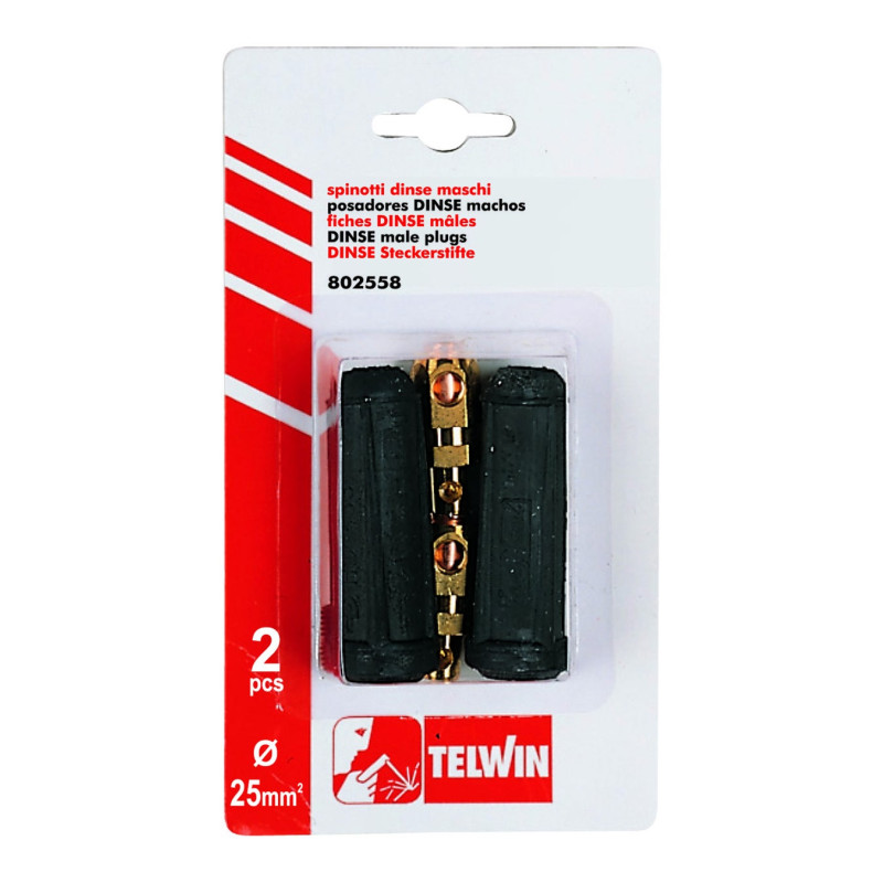 Cuple rapide, tip tata, pentru sudura, Telwin 802558, 25 mm, set 2 bucati