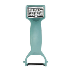 Curatator legume P003001, inox + plastic, albastru, 17.5 x 7.3 cm