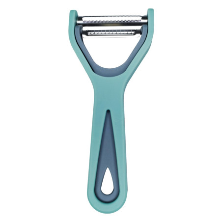 Curatator legume P004087, inox + plastic, albastru, 17 x 7.2 cm