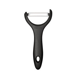 Curatitor legume, Fiskars Essential, cu lama inox, maner plastic