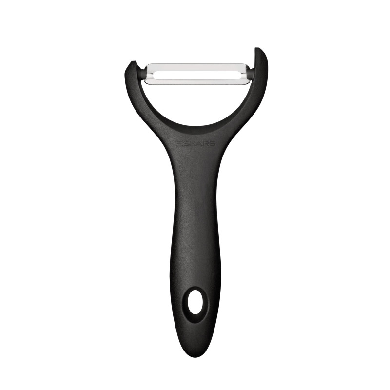 Curatitor legume, Fiskars Essential, cu lama inox, maner plastic Curatitor legume, Fiskars Essential, cu lama inox, maner plastic