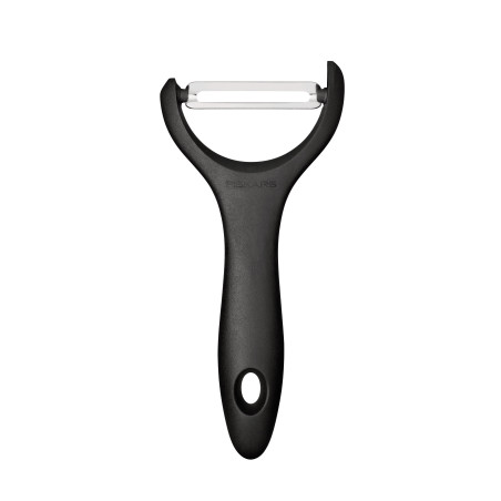 Curatitor legume, Fiskars Essential, cu lama inox, maner plastic
