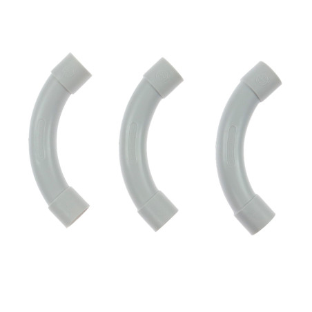 Curba pentru tub rigid, D 20 mm, Gewiss DX40120DY - set 3 bucati
