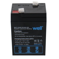 Acumulator plumb acid sigilat Well, 6V, 4000 mAh