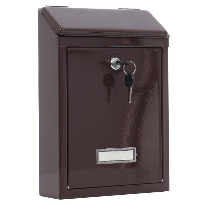 Cutie postala pentru interior / exterior Burg Wachter Favor, tabla de otel, maro, 21 x 30 x 6 cm Cutie postala pentru interior / exterior Burg Wachter Favor, tabla de otel, maro, 21 x 30 x 6 cm