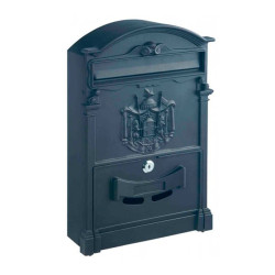 Cutie postala pentru interior / exterior Rottner Ashford T05375, tabla otel, negru, 26 x 9 x 41 cm