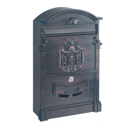 Cutie postala pentru interior / exterior Rottner Ashford, tabla otel, antique, 26 x 9 x 41 cm