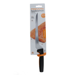 Cutit pentru filetat, Fiskars Functional Form, inox, maner plastic, 21 cm