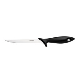Cutitul de filetat Fiskars Essential 1023777, otel inoxidabil, negru, 18 cm