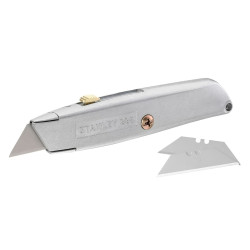 Cutter cu lama retractabila, trapezoidala, Stanley 99E + 3 rezerve