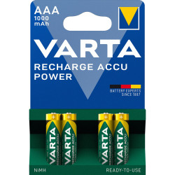 Acumulator Varta Accu Power 5703, AAA / HR03, 1.2V, 1000 mAh, 4 buc