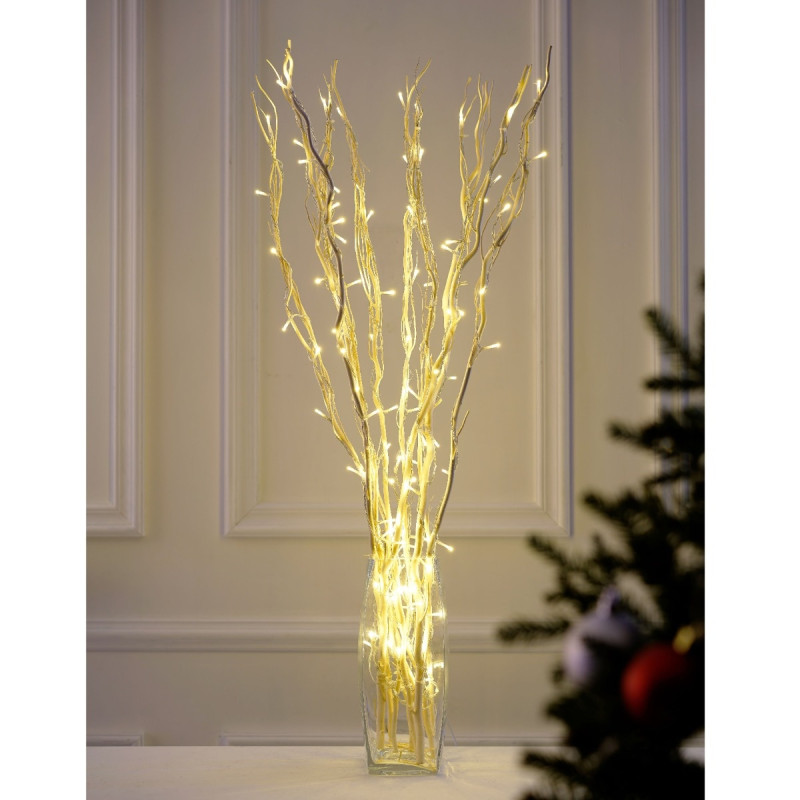 Decor 10 ramuri cu 100 becuri, Hoff, alimentare priza